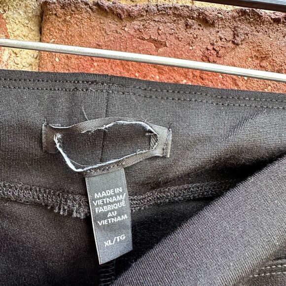 Eileen Fisher $198 ponte Stretch Tencel Black Ankle Pant XL NEW - Picture 4 of 6